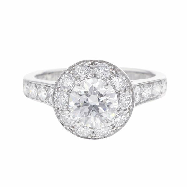 ヴァンクリーフ&アーペル リング イコーヌ ダイヤモンド 1.02ct Pt950プラチナ サイズ51 GIA鑑定書付き 指輪 ジュエリー