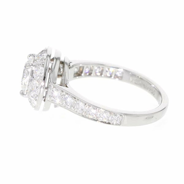 ヴァンクリーフ&アーペル リング イコーヌ ダイヤモンド 1.02ct Pt950プラチナ サイズ51 GIA鑑定書付き 指輪 ジュエリー