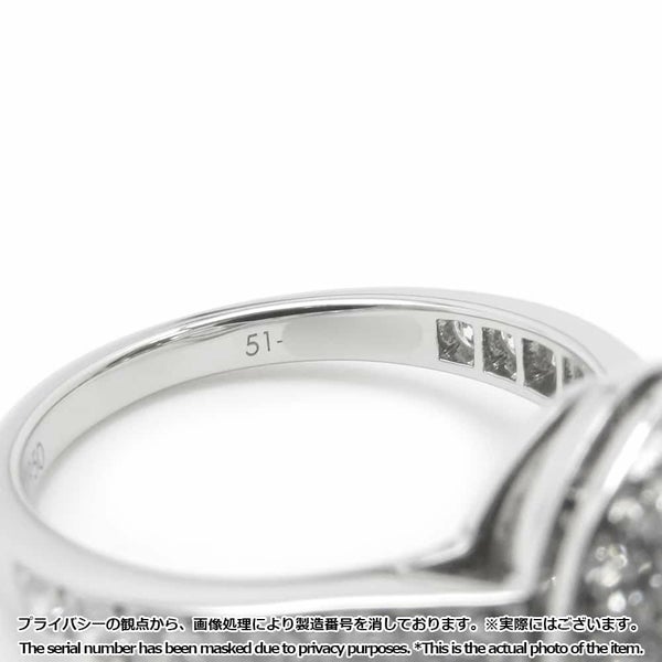 ヴァンクリーフ&アーペル リング イコーヌ ダイヤモンド 1.02ct Pt950プラチナ サイズ51 GIA鑑定書付き 指輪 ジュエリー