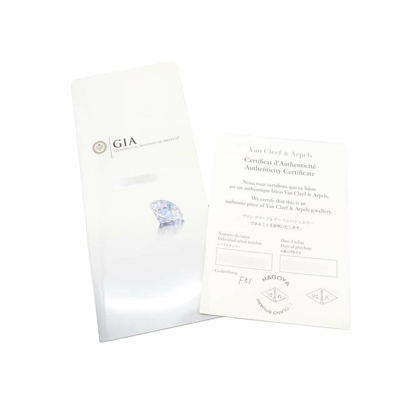 ヴァンクリーフ&アーペル リング イコーヌ ダイヤモンド 1.02ct Pt950プラチナ サイズ51 GIA鑑定書付き 指輪 ジュエリー