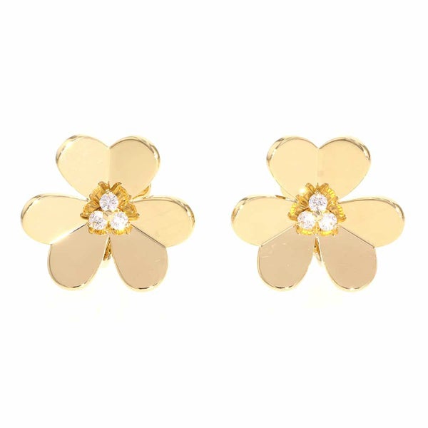 ヴァンクリーフ&アーペル ピアス フリヴォル イヤリング ラージ ダイヤモンド 6P 0.32ct K18YGイエローゴールド VCARB65900