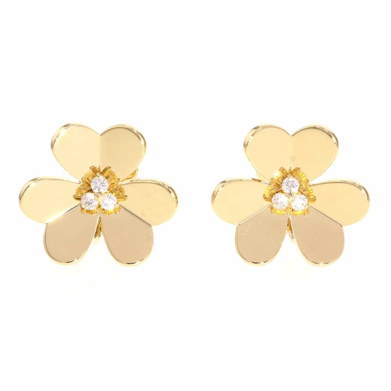 ヴァンクリーフ&アーペル ピアス フリヴォル イヤリング ラージ ダイヤモンド 6P 0.32ct K18YGイエローゴールド VCARB65900