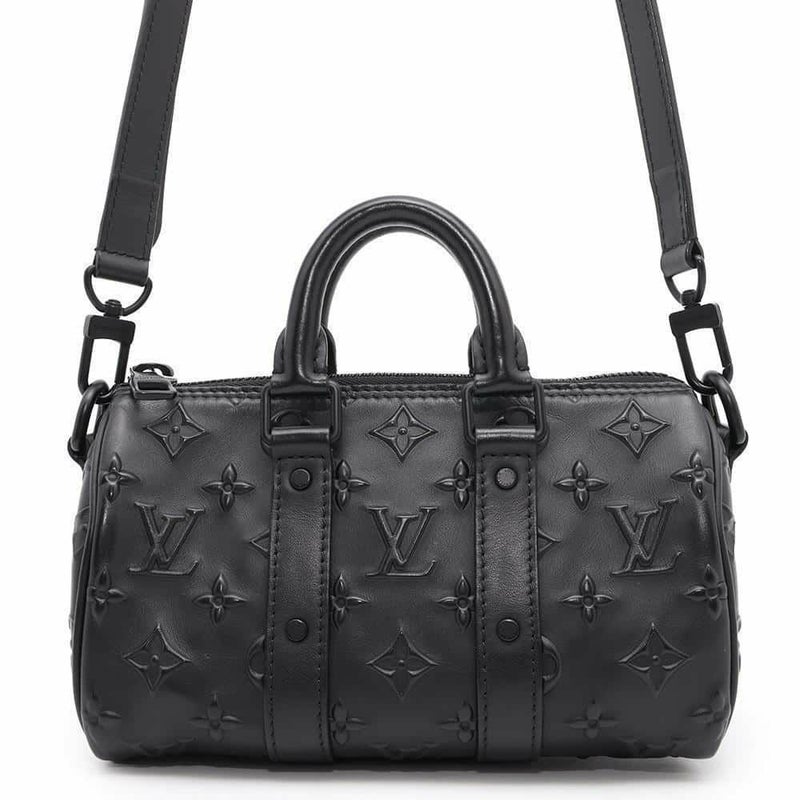 ルイヴィトン ハンドバッグ モノグラム・シール キーポル XS M57960 LOUIS VUITTON 2wayショルダー メンズ 黒