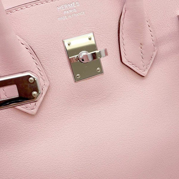 エルメス バーキン25 ローズサクラ/シルバー金具 スイフト C刻印 HERMES Birkin ハンドバッグ