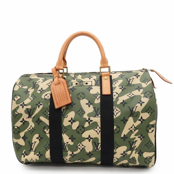 ルイヴィトン ハンドバッグ モノグラム・フラージュ 村上隆 スピーディ35 M95773 カモフラ 迷彩