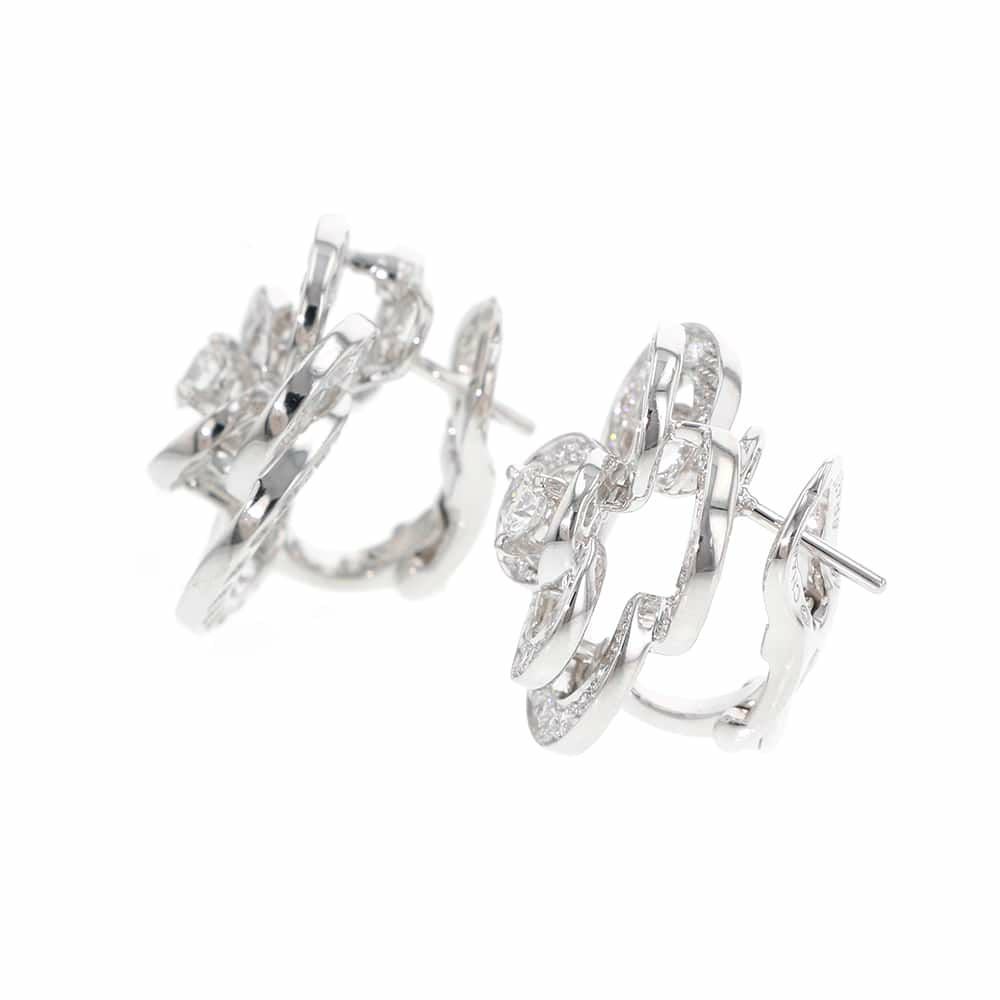 シャネル ピアス カメリア コレクション イヤリング ダイヤモンド 126P