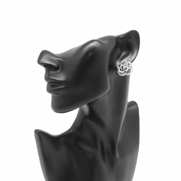 シャネル ピアス カメリア コレクション イヤリング ダイヤモンド 126P 約1.39ct K18WGホワイトゴールド J2672 CHANEL ジュエリー