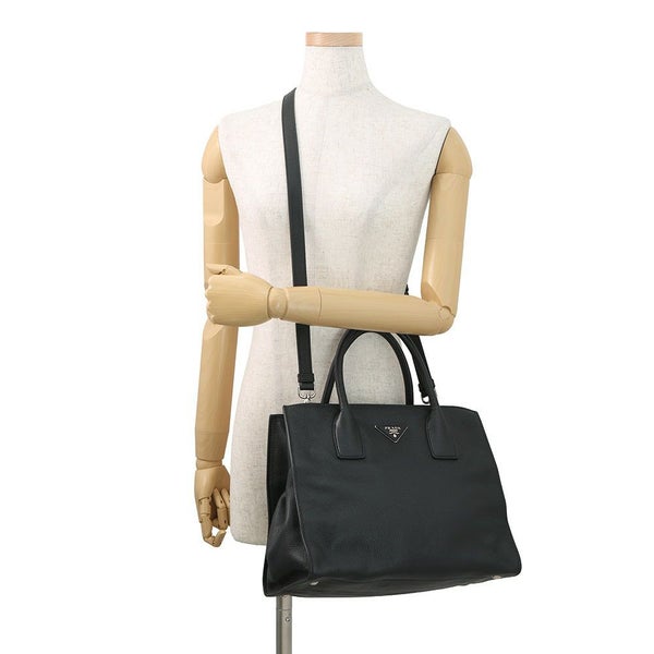 プラダ ハンドバッグ レザー KPB046 PRADA 2wayバッグ 黒