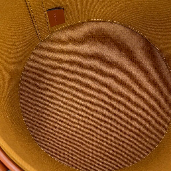 セリーヌ ショルダーバッグ トリオンフ タンブール ミディアム PVC レザー 195192 CELINE ブラウン