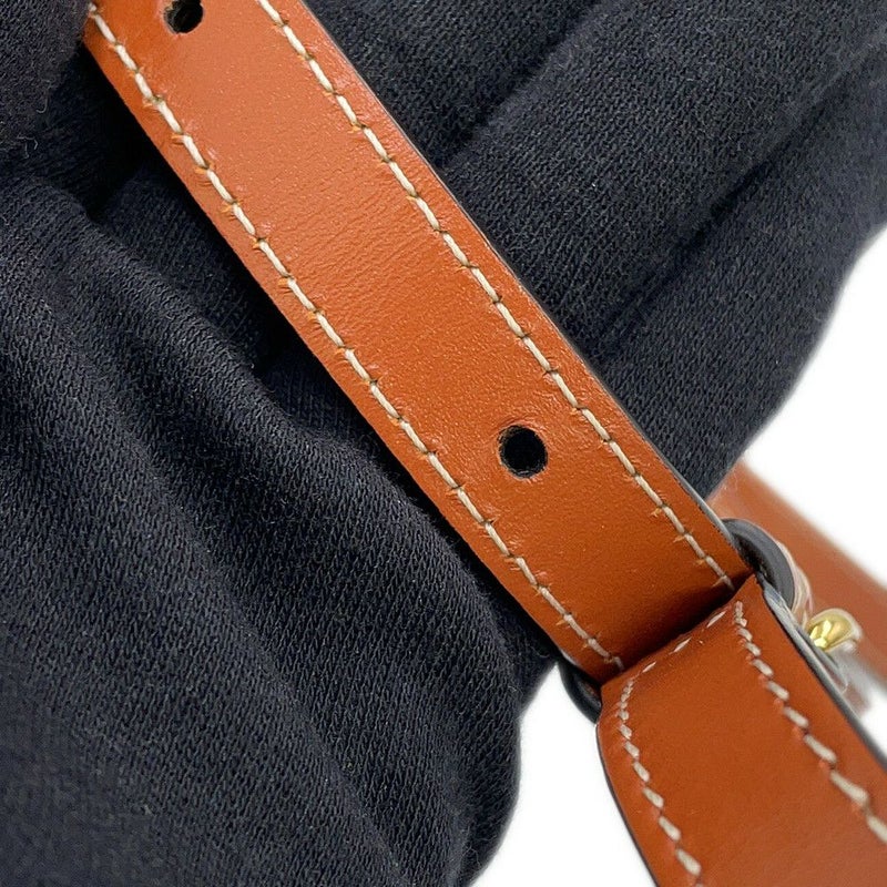 セリーヌ ショルダーバッグ トリオンフ タンブール ミディアム PVC レザー 195192 CELINE ブラウン