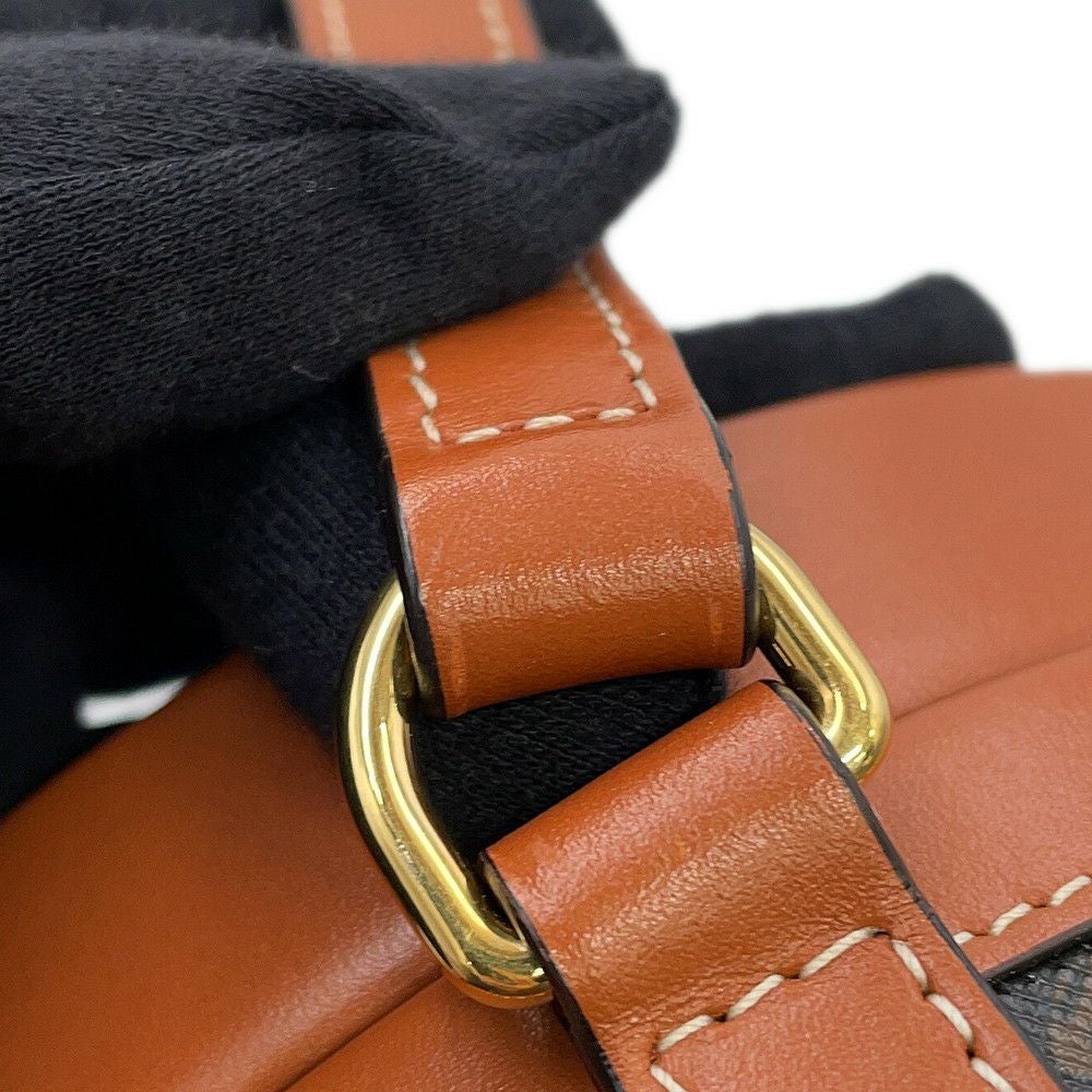 セリーヌ ショルダーバッグ トリオンフ タンブール ミディアム PVC レザー 195192 CELINE ブラウン セリーヌ ショルダーバッグ トリオンフ タンブール ミディアム PVC