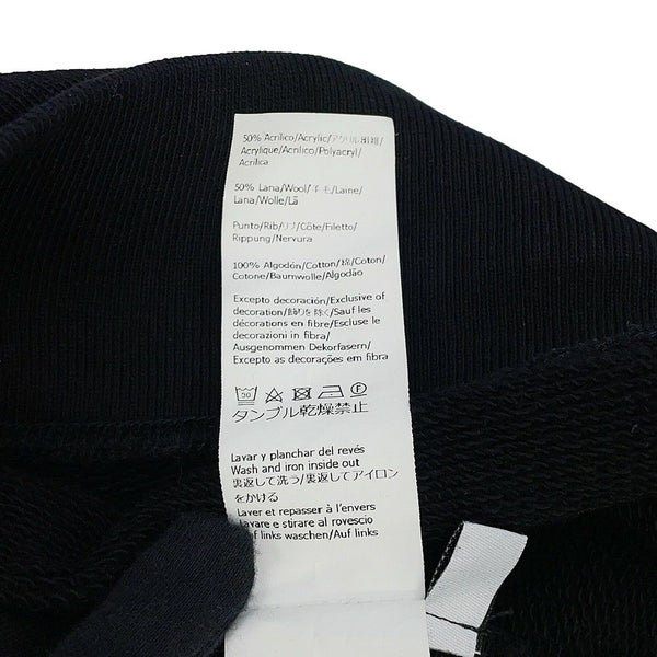 ロエベ スウェット ロゴ刺繍 レギュラーフィットスウェットシャツ メンズサイズXXL H526Y24J26 LOEWE 黒 トップス