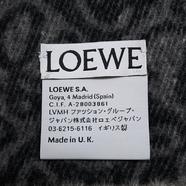 ロエベ マフラー アナグラム スカーフ ウール カシミヤ F811SS1X01 LOEWE ストール