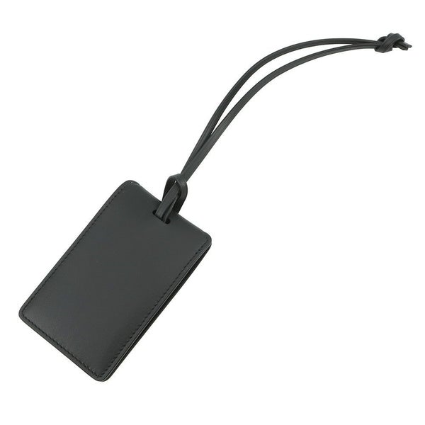 バレンシアガ バッグチャーム タグ キーリングチャーム レザー 8196402ABMB1000 BALENCIAGA 黒