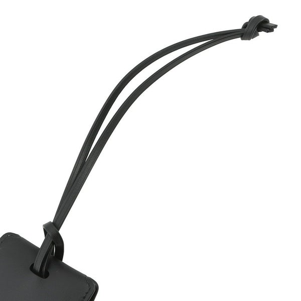 バレンシアガ バッグチャーム タグ キーリングチャーム レザー 8196402ABMB1000 BALENCIAGA 黒