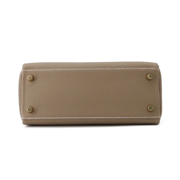 エルメス ハンドバッグ ケリー25 内縫い エトゥープ/ゴールド金具 トゴ W刻印 ２wayショルダー