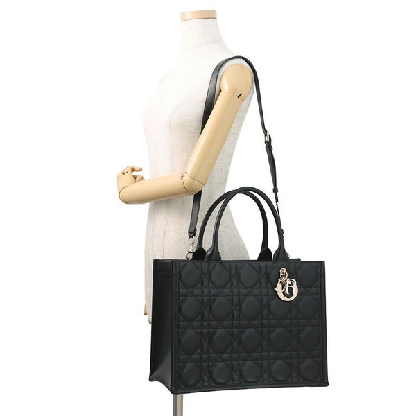 ディオール トートバッグ マクロカナージュ ブックトート ミディアム M1324OWHP Christian Dior 2way 黒