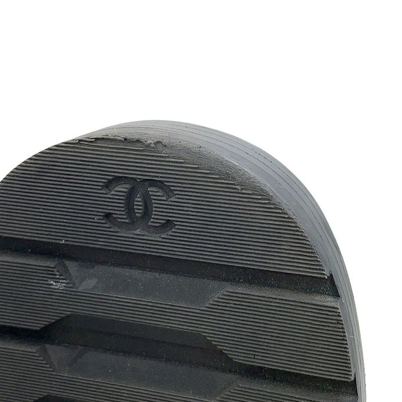 シャネル ショートブーツ マトラッセ ココマーク CHANEL19 レザー レディースサイズ37 1/2C G36424 CHANEL 靴 黒