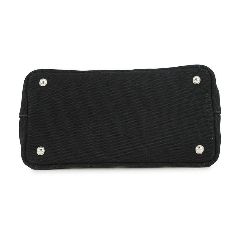 プラダ トートバッグ カナパ CANAPA パンチング キャンバス 1BG439 PRADA 2way 黒