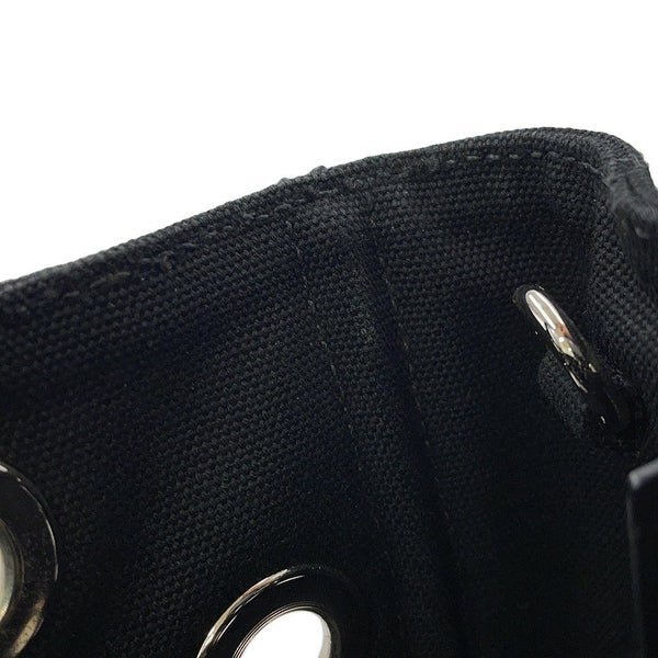 プラダ トートバッグ カナパ CANAPA パンチング キャンバス 1BG439 PRADA 2way 黒