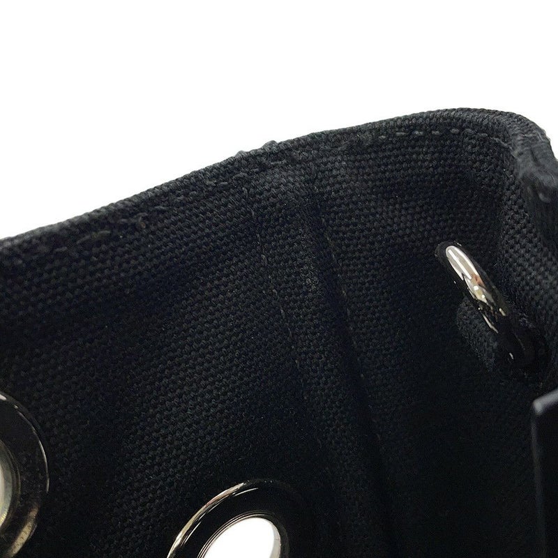 プラダ トートバッグ カナパ CANAPA パンチング キャンバス 1BG439 PRADA 2way 黒