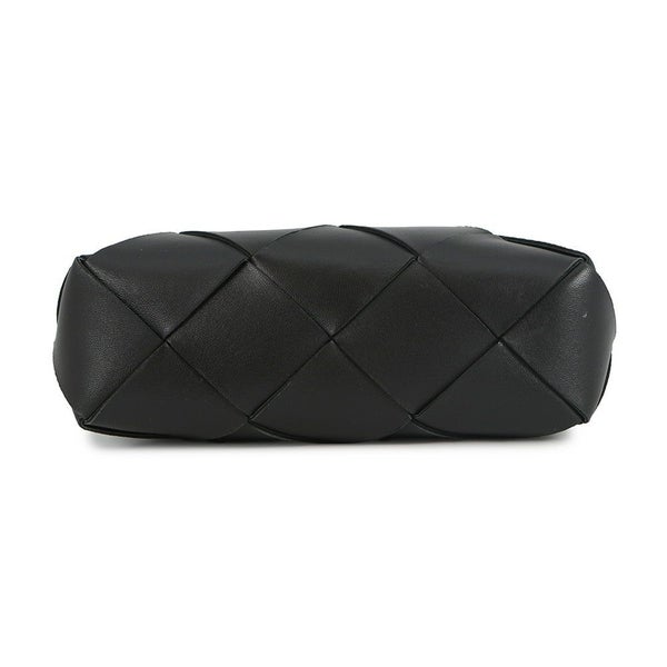 ボッテガヴェネタ ショルダーバッグ イントレチャート スモール カセット ラムスキン 709417 BOTTEGA VENETA 黒