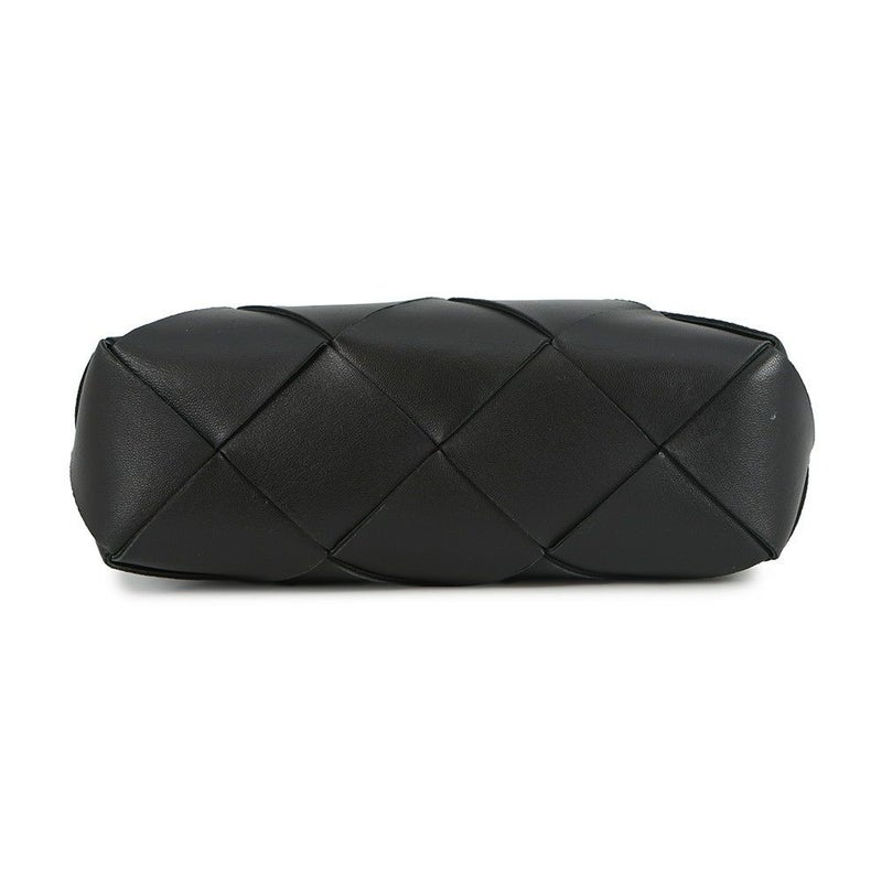 ボッテガヴェネタ ショルダーバッグ イントレチャート スモール カセット ラムスキン 709417 BOTTEGA VENETA 黒