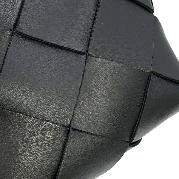 ボッテガヴェネタ ショルダーバッグ イントレチャート スモール カセット ラムスキン 709417 BOTTEGA VENETA 黒