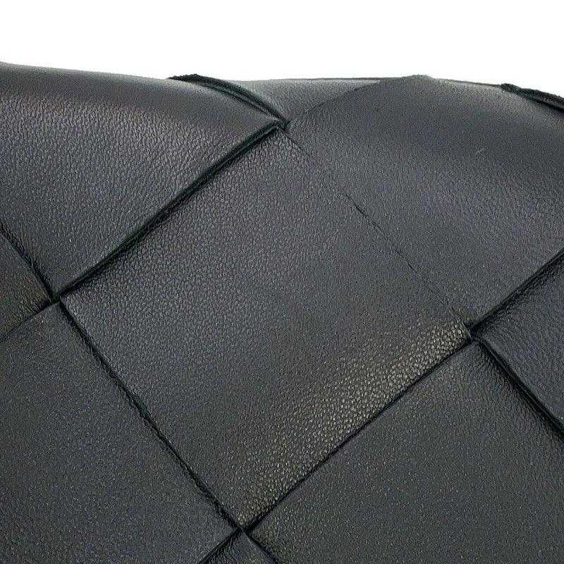 ボッテガヴェネタ ショルダーバッグ イントレチャート スモール カセット ラムスキン 709417 BOTTEGA VENETA 黒