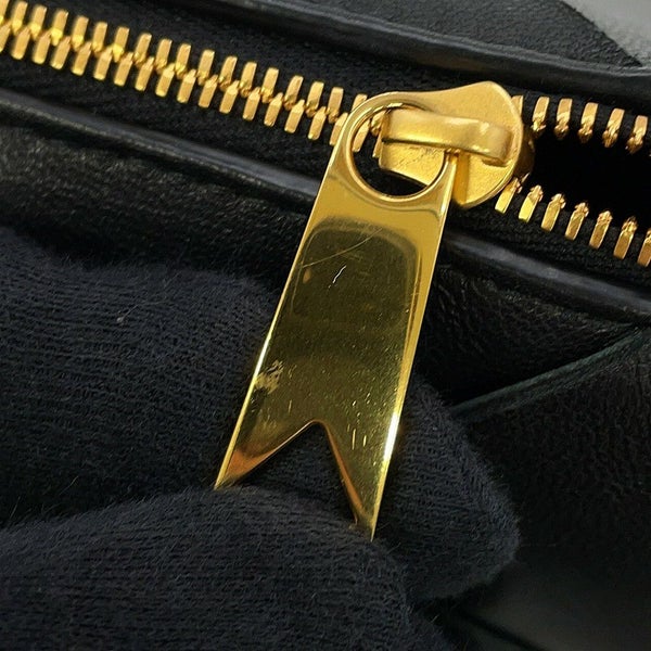 ボッテガヴェネタ ショルダーバッグ イントレチャート スモール カセット ラムスキン 709417 BOTTEGA VENETA 黒