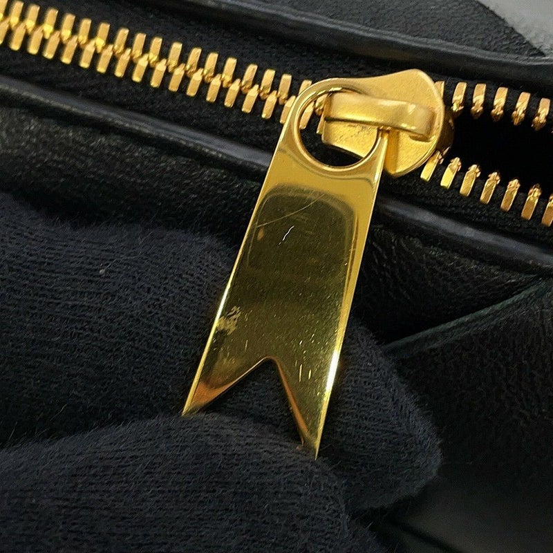 ボッテガヴェネタ ショルダーバッグ イントレチャート スモール カセット ラムスキン 709417 BOTTEGA VENETA 黒