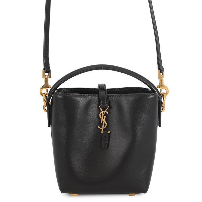 サンローランパリ ハンドバッグ LE 37 ミニ バケットバッグ レザー 765870 SAINT LAURENT PARIS 黒 2way