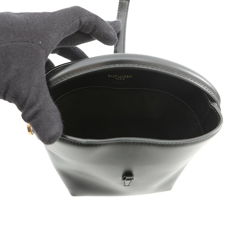 サンローランパリ ハンドバッグ LE 37 ミニ バケットバッグ レザー 765870 SAINT LAURENT PARIS 黒 2way