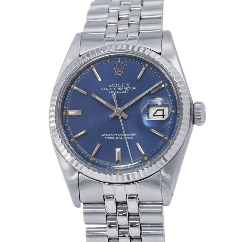 ロレックス デイトジャスト 33番 1601 ROLEX 腕時計 ウォッチ ヴィンテージ ブルー文字盤