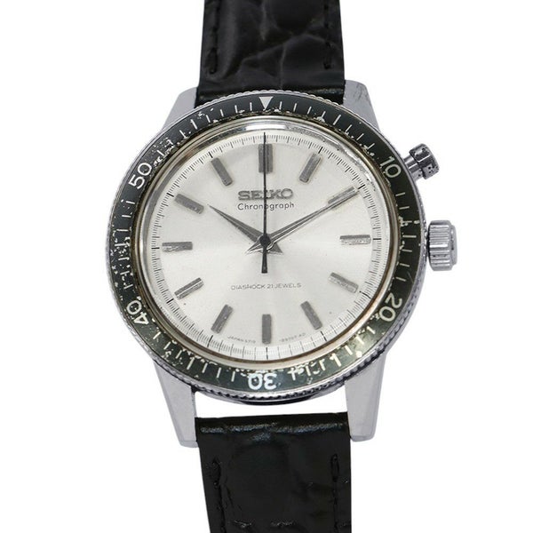 セイコー ワンプッシュ クロノグラフ ヴィンテージ 5719-8980 SEIKO 腕時計 ウォッチ シルバー文字盤