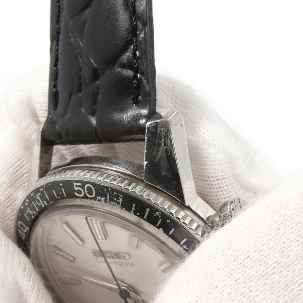 セイコー ワンプッシュ クロノグラフ ヴィンテージ 5719-8980 SEIKO 腕時計 ウォッチ シルバー文字盤