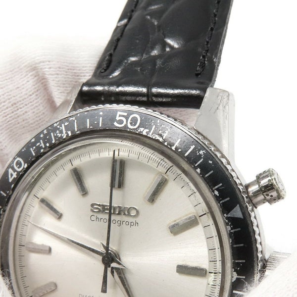 セイコー ワンプッシュ クロノグラフ ヴィンテージ 5719-8980 SEIKO 腕時計 ウォッチ シルバー文字盤
