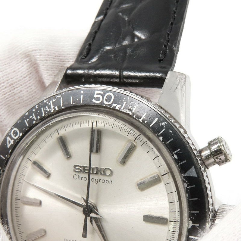 セイコー ワンプッシュ クロノグラフ ヴィンテージ 5719-8980 SEIKO 腕時計 ウォッチ シルバー文字盤