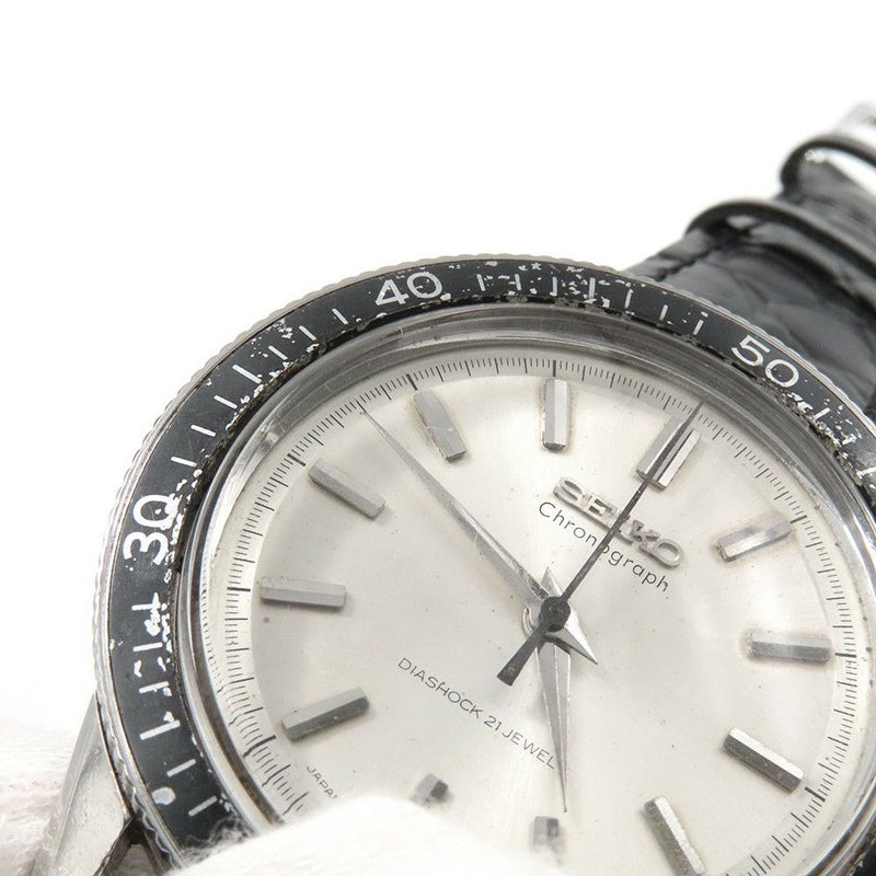 セイコー ワンプッシュ クロノグラフ ヴィンテージ 5719-8980 SEIKO 腕時計 ウォッチ シルバー文字盤