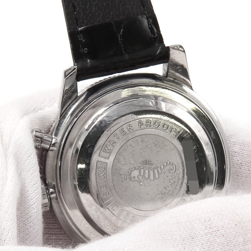 セイコー ワンプッシュ クロノグラフ ヴィンテージ 5719-8980 SEIKO 腕時計 ウォッチ シルバー文字盤