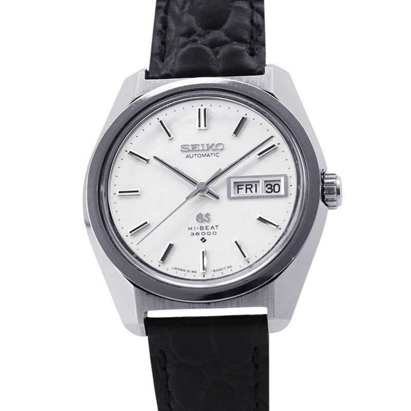 セイコー グランドセイコー ハイビート 36000 デイデイト 6146-8000 SEIKO 腕時計 シルバー文字盤