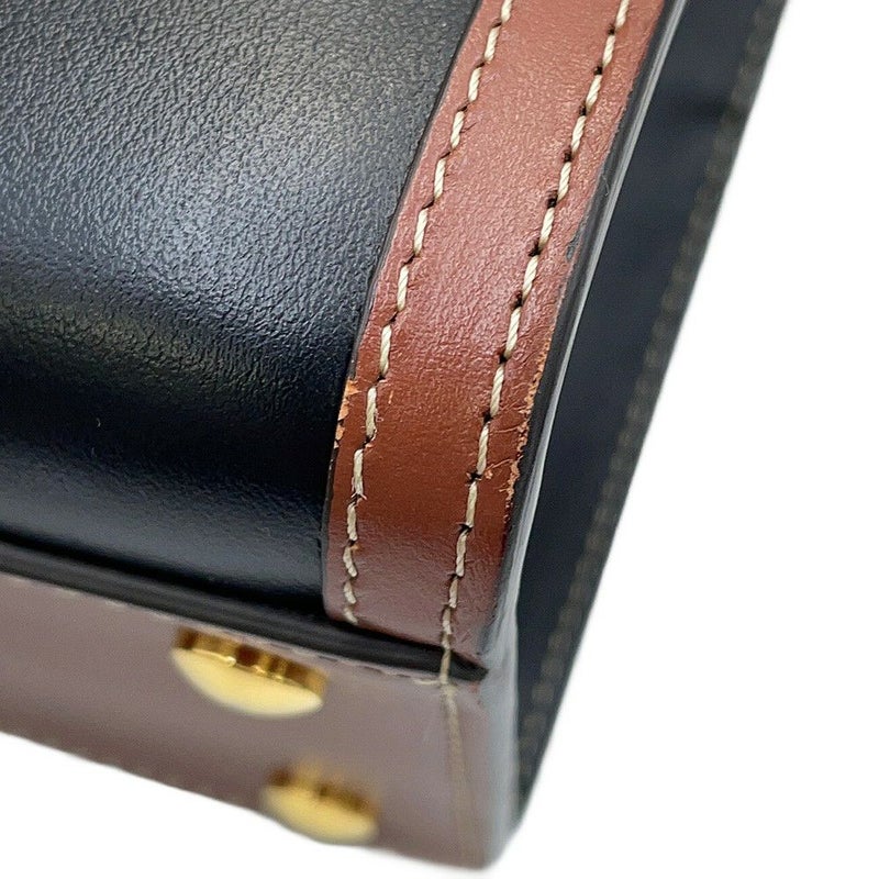 バーバリー ハンドバッグ ヴィンテージチェック ベイビータイトル ダブルハンドル 8025266 BURBERRY 2way 黒