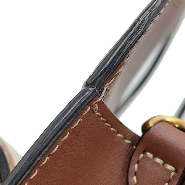 バーバリー ハンドバッグ ミニ ポケットバッグ キャンバス レザー 8031746 BURBERRY 2way