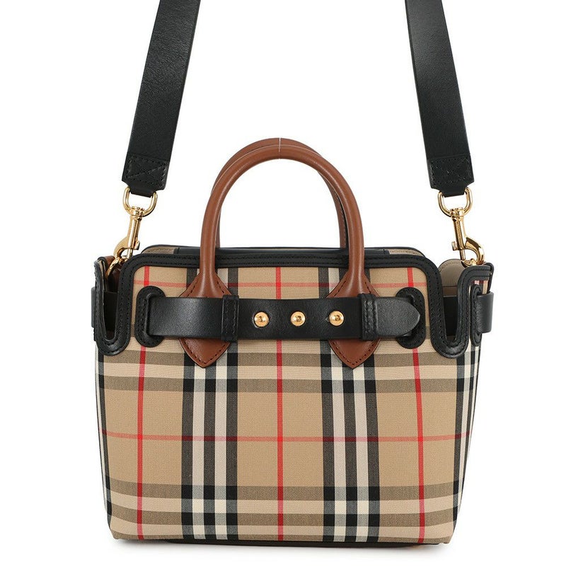 バーバリー ハンドバッグ ヴィンテージチェック トリプルスタッズ ベイビー ベルトバッグ 8021274 BURBERRY 2way