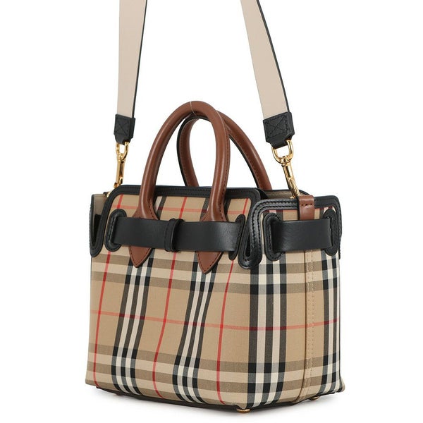 バーバリー ハンドバッグ ヴィンテージチェック トリプルスタッズ ベイビー ベルトバッグ 8021274 BURBERRY 2way