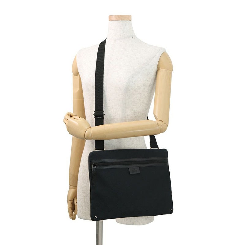 グッチ ショルダーバッグ GGキャンバス レザー 90476 GUCCI 黒
