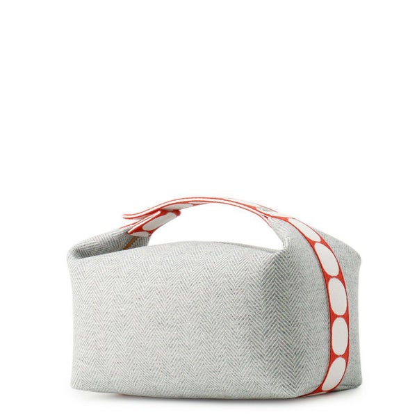 エルメス バッグ ブリッド・ア・ブラック GM アニモー・ブロック ウール トワルシェブロン/シルバー金具