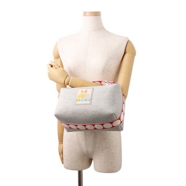 エルメス バッグ ブリッド・ア・ブラック GM アニモー・ブロック ウール トワルシェブロン/シルバー金具