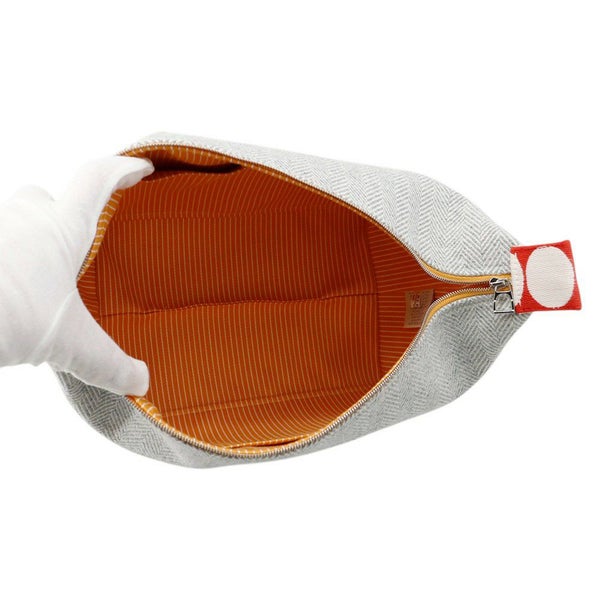 エルメス バッグ ブリッド・ア・ブラック GM アニモー・ブロック ウール トワルシェブロン/シルバー金具