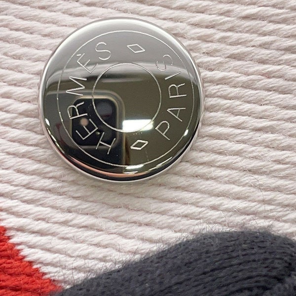 エルメス バッグ ブリッド・ア・ブラック GM アニモー・ブロック ウール トワルシェブロン/シルバー金具